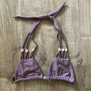 Montce Swim Purple Shell Bikini Top